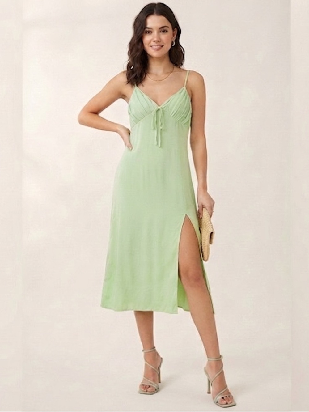 Forever 21 Green Dress w/slit